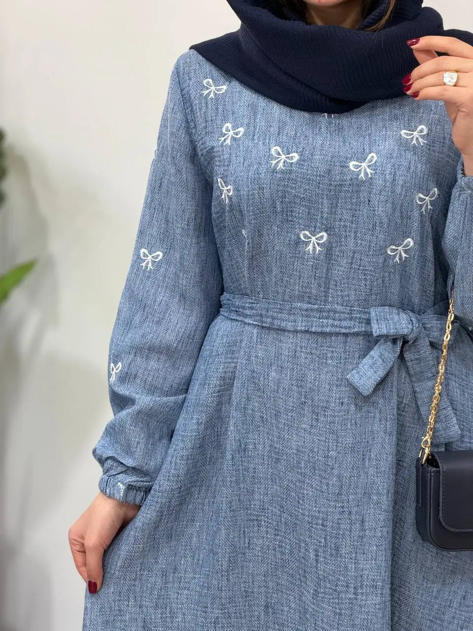 پیراهن مانتویی گلدوزی آیسو مه دخت